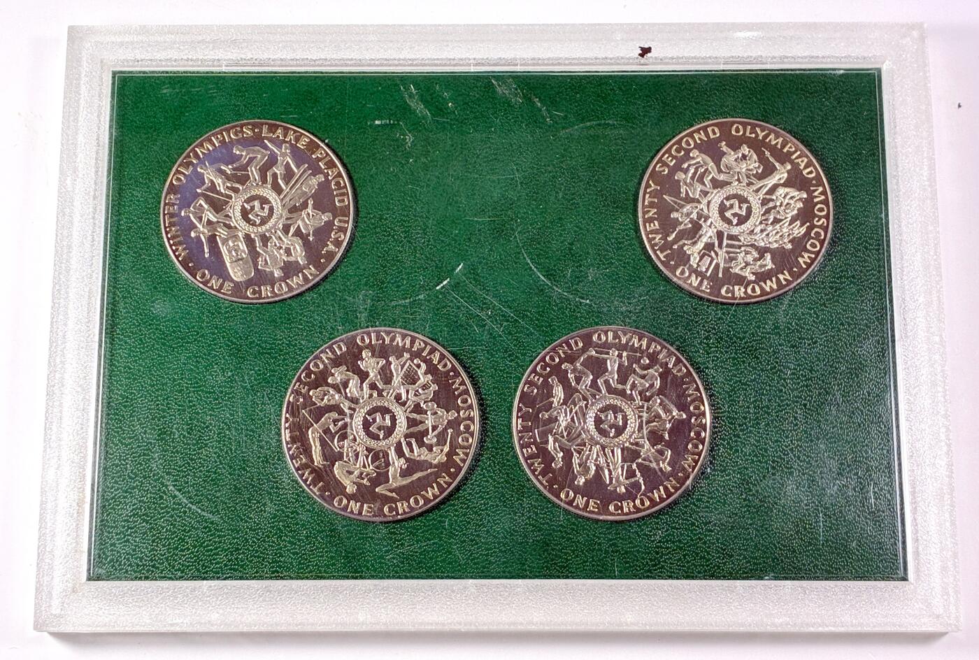 【雨安】【直播拍卖】【世界币章115期-裸币】2025-11-21 周五 19:30 保真 [现代钱币] Isle of Man 马恩岛 1克朗 1980年 奥运会