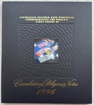 2025第25场（总第225期）：精品测试钞、纪念钞、塑料钞、连体钞综合场 - OO96特殊冠 澳大利亚1996年全套塑料钞发行完毕特殊加盖纪念版5-100澳元全套同号册装UNC（第851号）