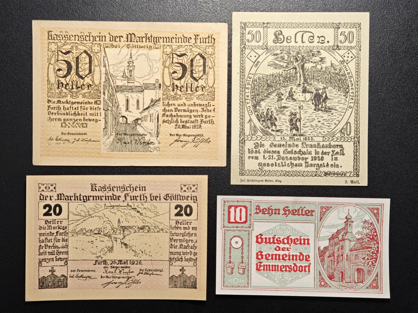 【德藏】世界币章拍卖第154期（拍品征集中~欢迎藏友联系） 8张一组 德国紧急时期纸币