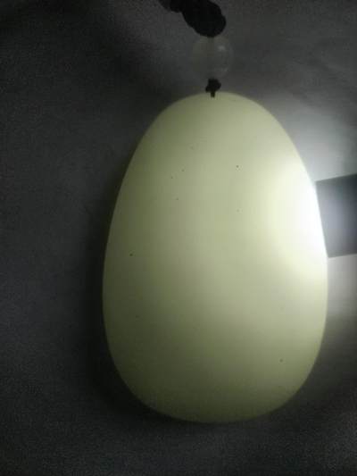 玉石 手镯 手串 - 和田白玉手把件。