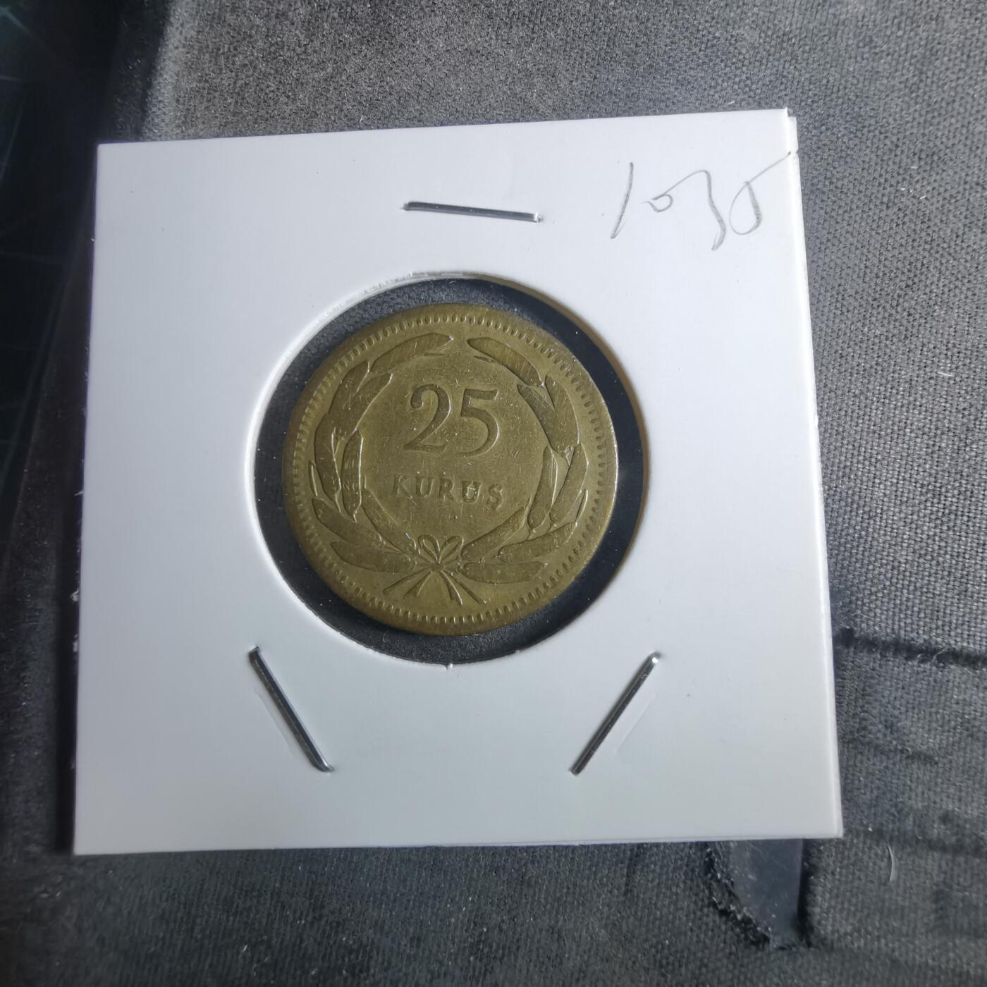 沼泽如烟--第910场 土耳其1951年25库鲁