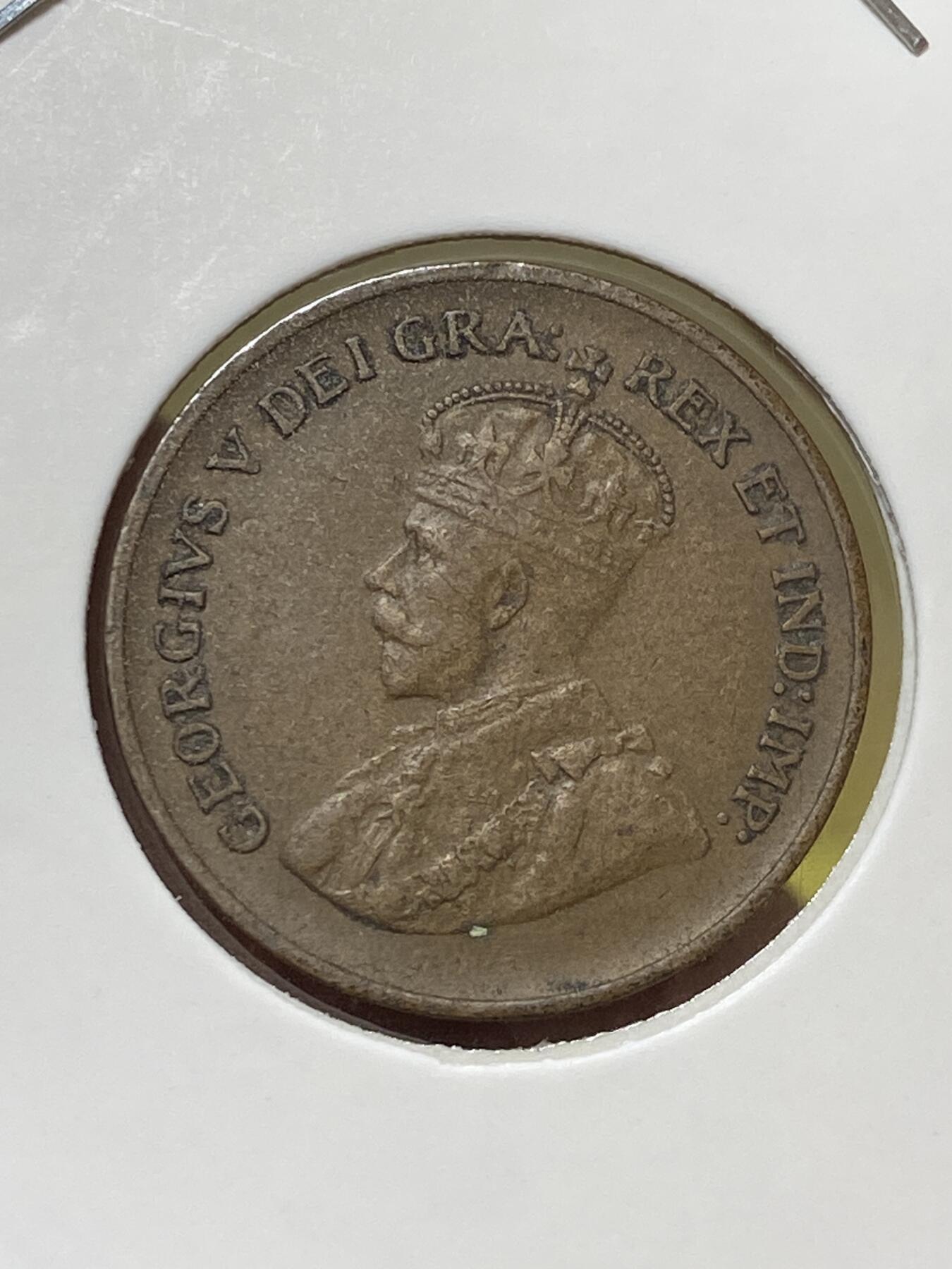 2025年第一百三十一场(总第一百五十七场）外国好品纸夹散币场(免佣金) 加拿大🇨🇦1933年1分(乔治五世第三版)