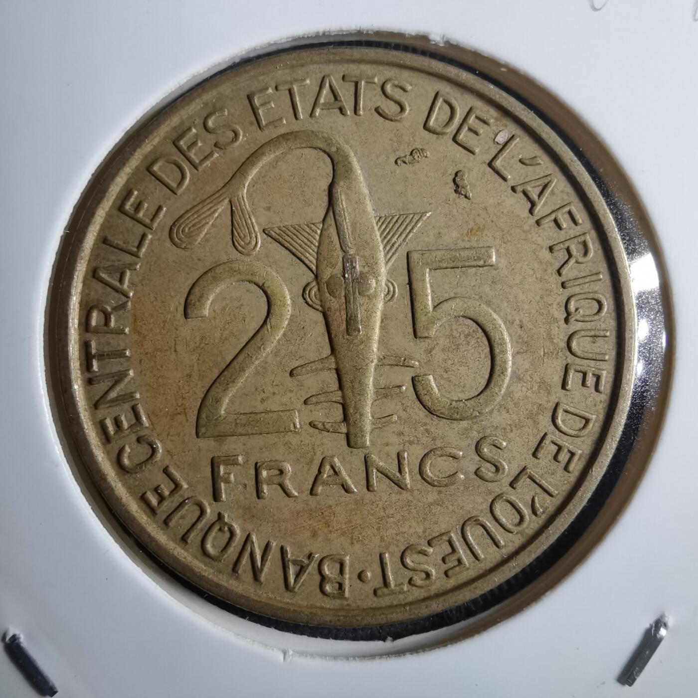 沼泽如烟--第910场 西非1970年25法郎