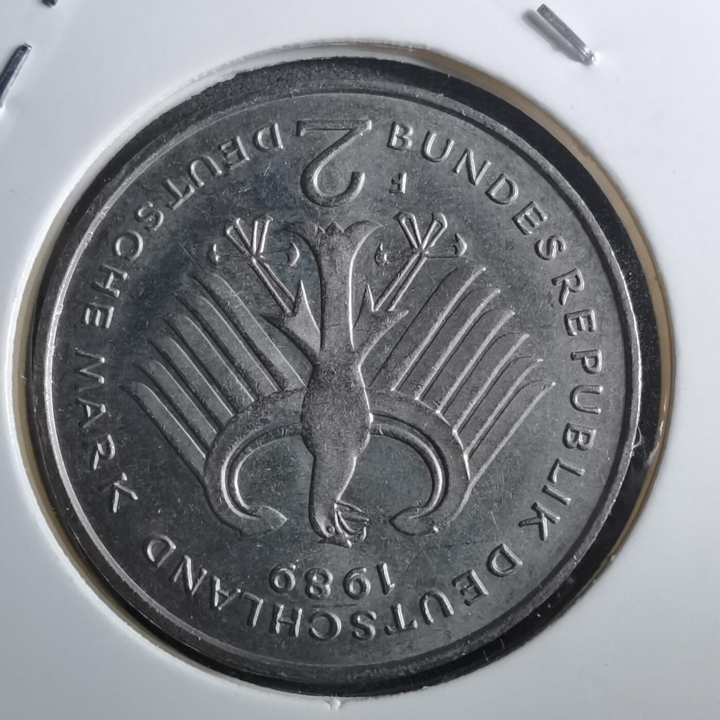 沼泽如烟--第910场 德国1989年2马克