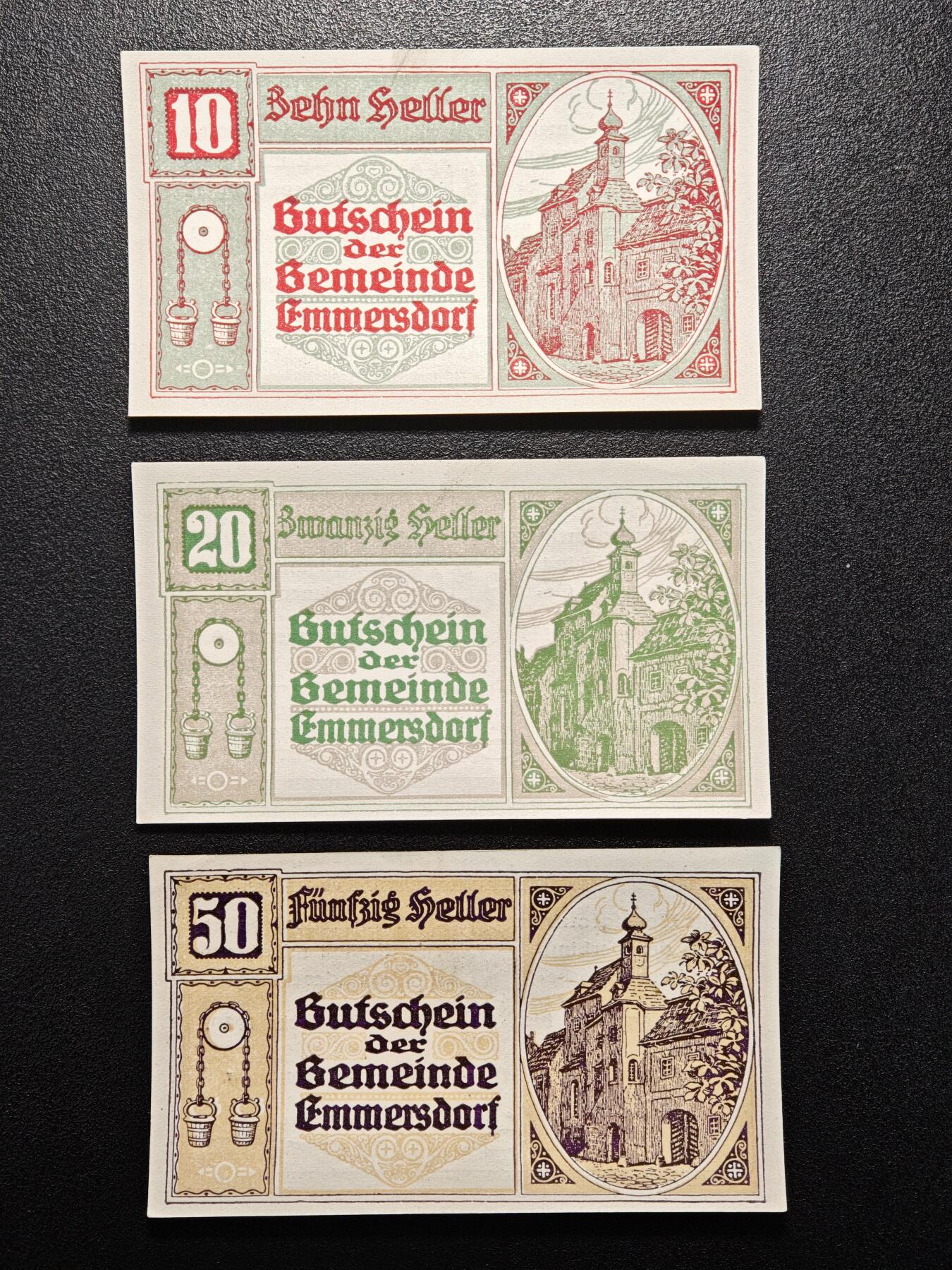 【德藏】世界币章拍卖第154期（拍品征集中~欢迎藏友联系） 11张一组 德国紧急时期纸币