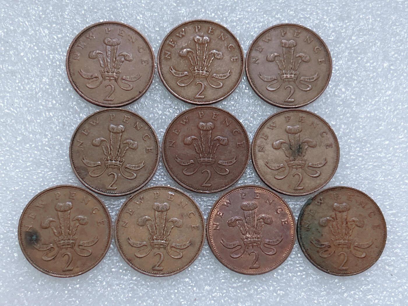 第一海外回流一元起拍收藏 散集专场  第270期 英国2便士硬币 10枚 青年女王版