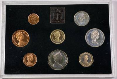 【雨安】【直播拍卖】【世界币章115期-裸币】2025-11-21 周五 19:30 保真 - [现代套币] Great Britain 英国 套币 精制套币 1984年