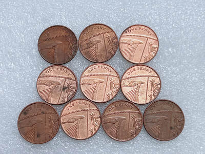 第一海外回流一元起拍收藏 散集专场  第270期 - 英国1便士盾牌硬币 10枚