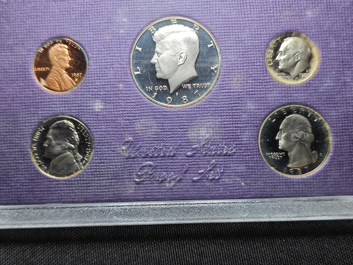 KK钱币收藏小铺 （套币 好品/批量散币 银币）专场  2月预留时间 周末发货  1987美国大小面值清年精制套币