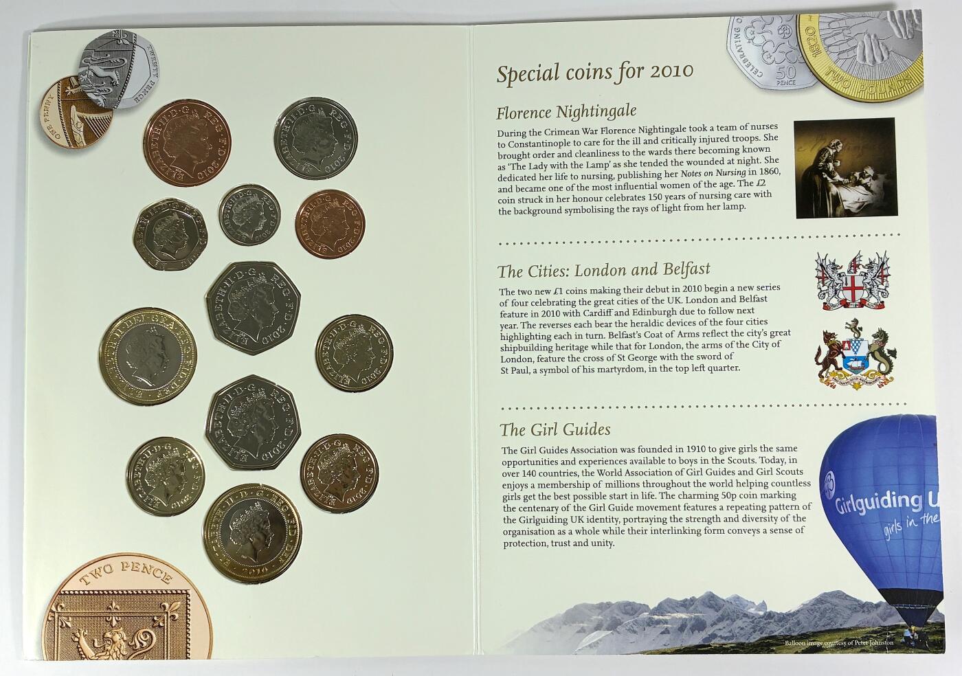 【雨安】【直播拍卖】【世界币章115期-裸币】2025-11-21 周五 19:30 保真 [现代套币] Great Britain 英国 套币 2010年