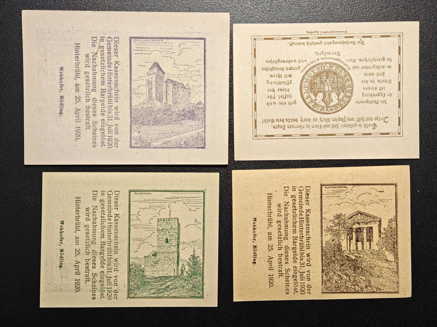 【德藏】世界币章拍卖第154期（拍品征集中~欢迎藏友联系） 11张一组 德国紧急时期纸币