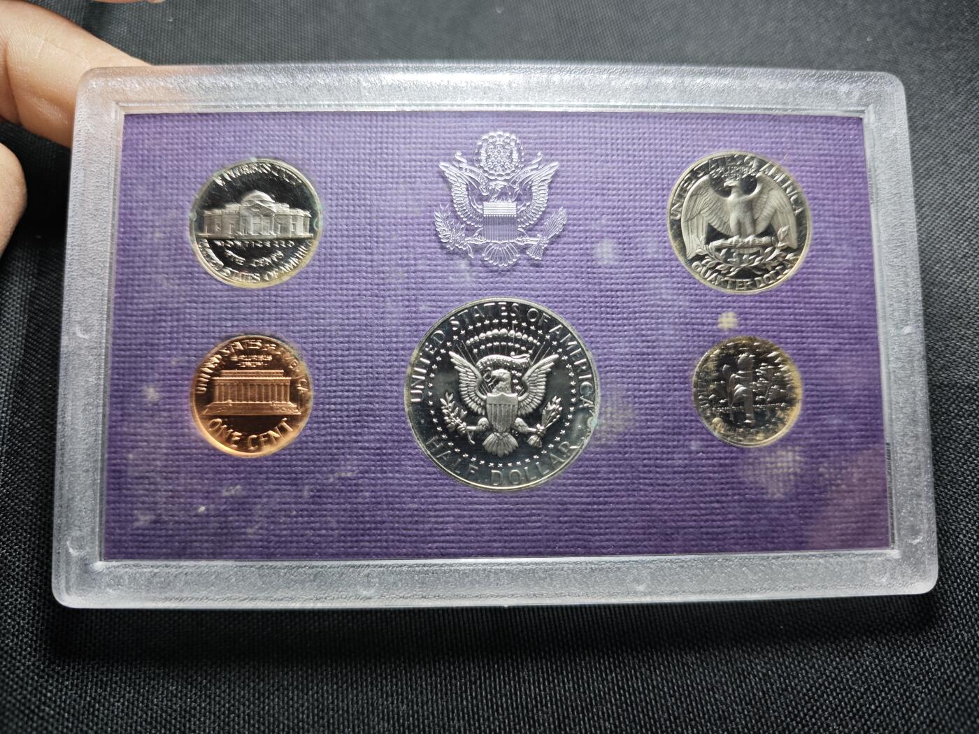 KK钱币收藏小铺 （套币 好品/批量散币 银币）专场  2月预留时间 周末发货  1987美国大小面值清年精制套币