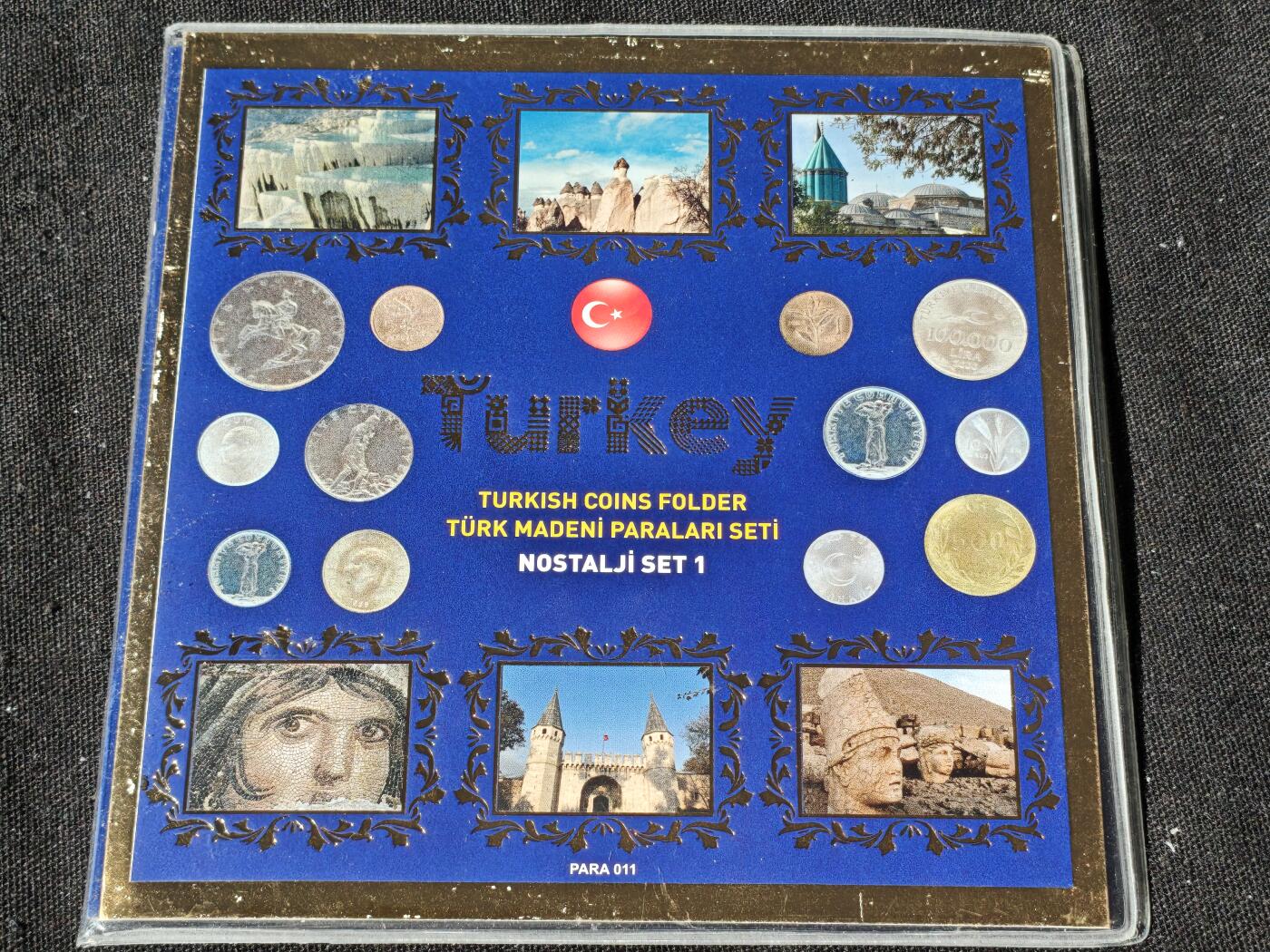 刘世昌艺术品销售中心～虎踞龙蟠*金杨在线联拍群第510期 土耳其硬币册，含14枚硬币，品相如图。