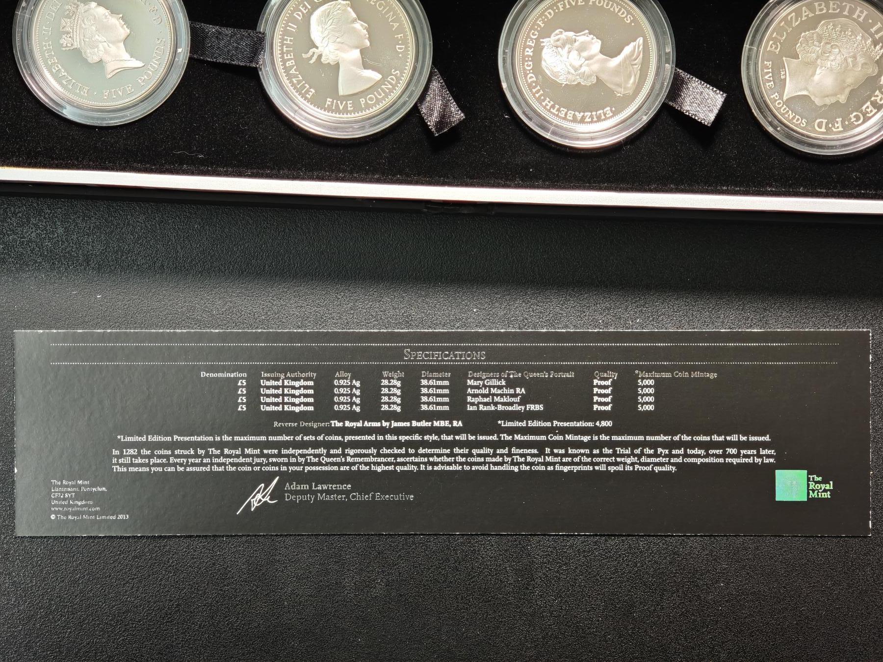 【德藏】世界币章拍卖第154期（拍品征集中~欢迎藏友联系） 2013年 英国伊丽莎白二世女王加冕60周年纪念银币 原盒 原证书