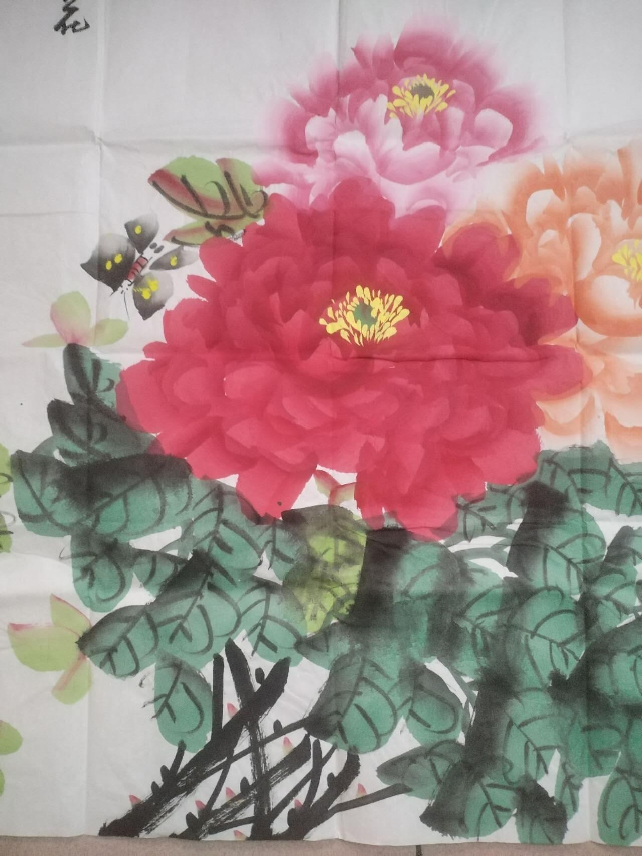 字画专场 王绣老师《花开富贵》。140*70cm。