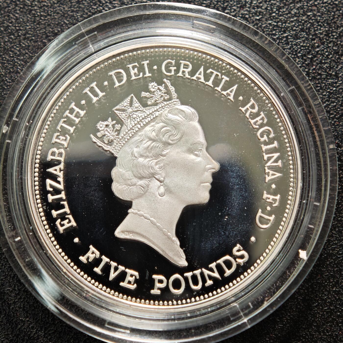 【德藏】世界币章拍卖第154期（拍品征集中~欢迎藏友联系） 2013年 英国伊丽莎白二世女王加冕60周年纪念银币 原盒 原证书