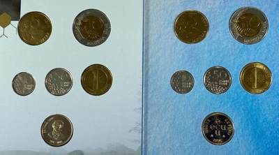 【雨安】【直播拍卖】【世界币章115期-裸币】2025-11-21 周五 19:30 保真 - [现代套币] Finland 芬兰 套币 1995年 2套