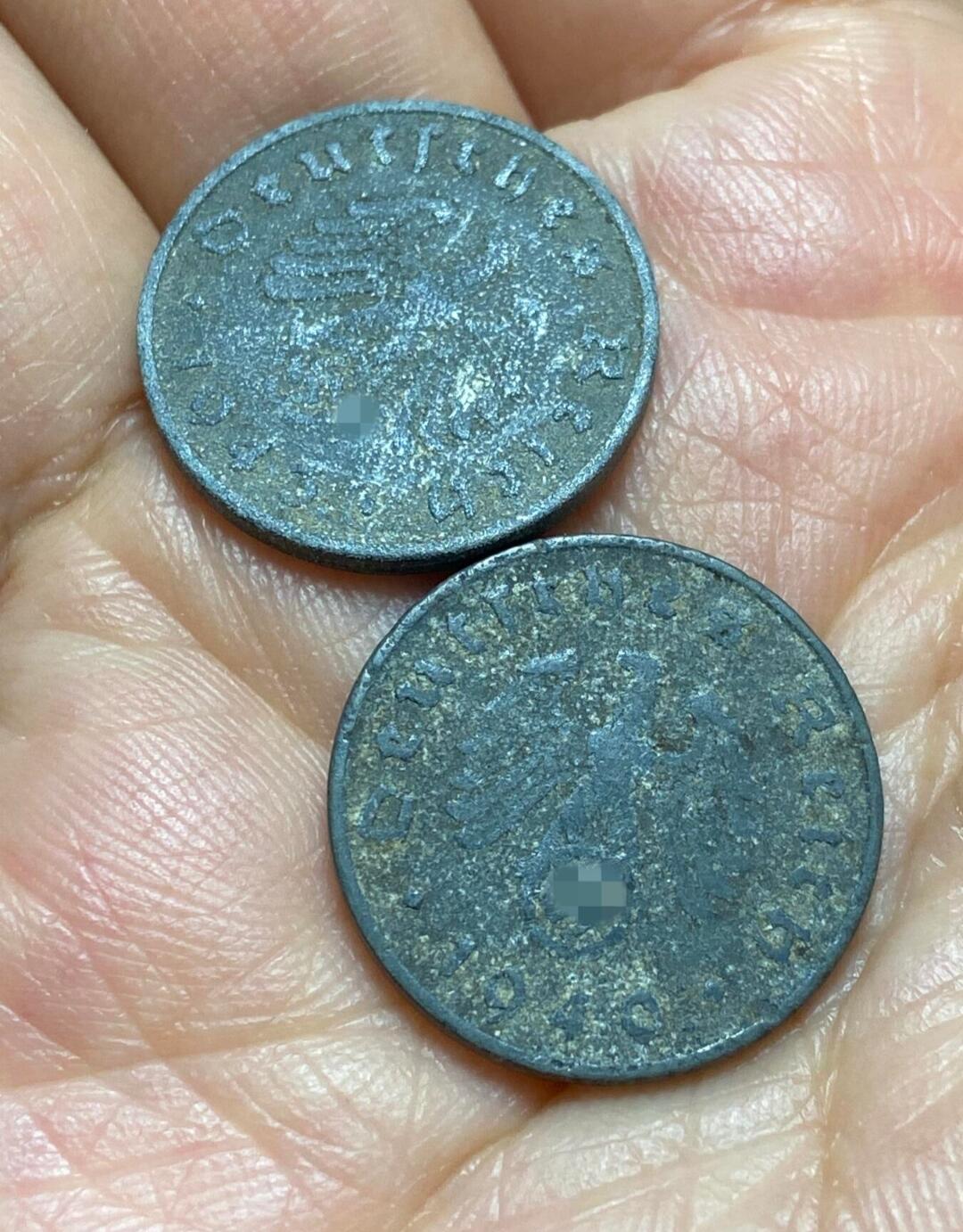 2025年第一百三十一场(总第一百五十七场）外国好品纸夹散币场(免佣金) 德意志第三帝国1940年1943年10芬尼(F标，斯图加特造)