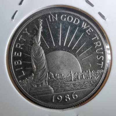 沼泽如烟--第910场 - 美国1986年半圆纪念币