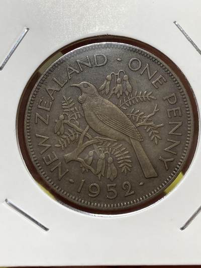 2025年第一百三十一场(总第一百五十七场）外国好品纸夹散币场(免佣金) - 好品–新西兰🇳🇿1952年1便士(乔治六世逝世年，第三版关门年)