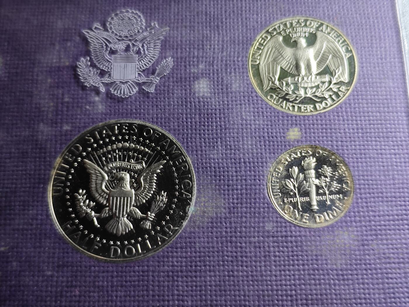 KK钱币收藏小铺 （套币 好品/批量散币 银币）专场  2月预留时间 周末发货  1987美国大小面值清年精制套币