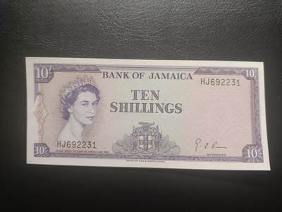 2025十一月第五期，总第203期 - 牙买加1960版10先令UNC-无47，小皇冠女王和香蕉收获