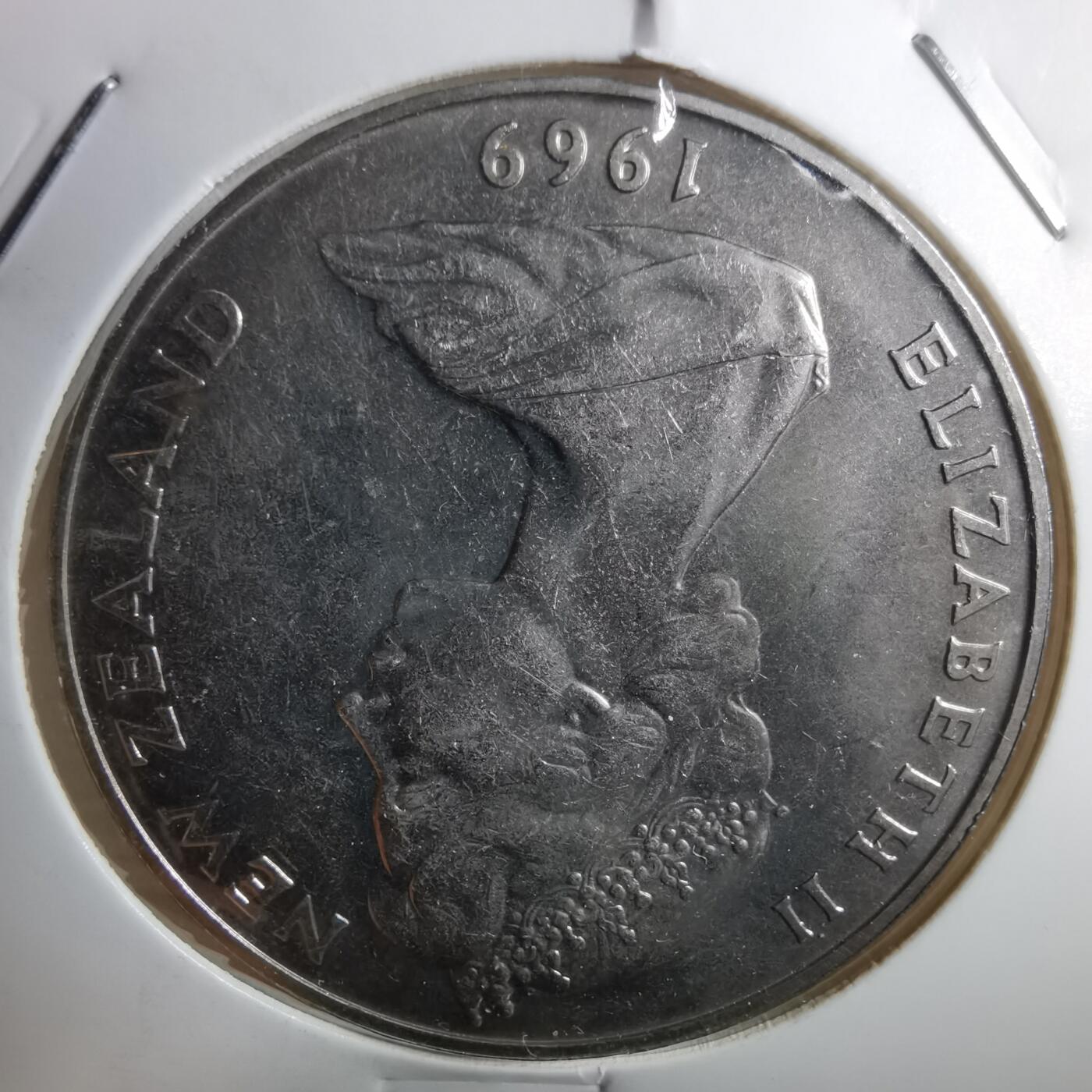 沼泽如烟--第910场 新西兰1969年一元纪念币