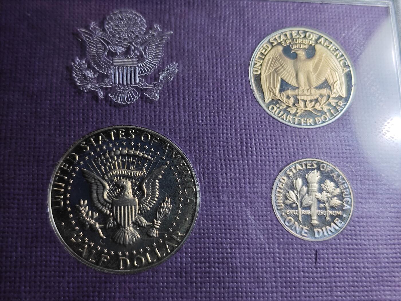 KK钱币收藏小铺 （套币 好品/批量散币 银币）专场  2月预留时间 周末发货  1985美国大小面值清年精制套币