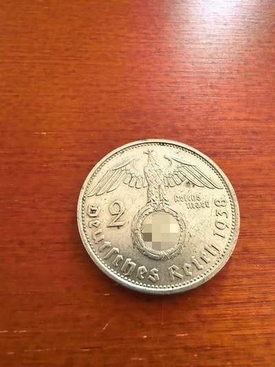 长老汇蛇年精选第七十五场拍卖 1938德国第三帝国兴登堡2马克银币（2）