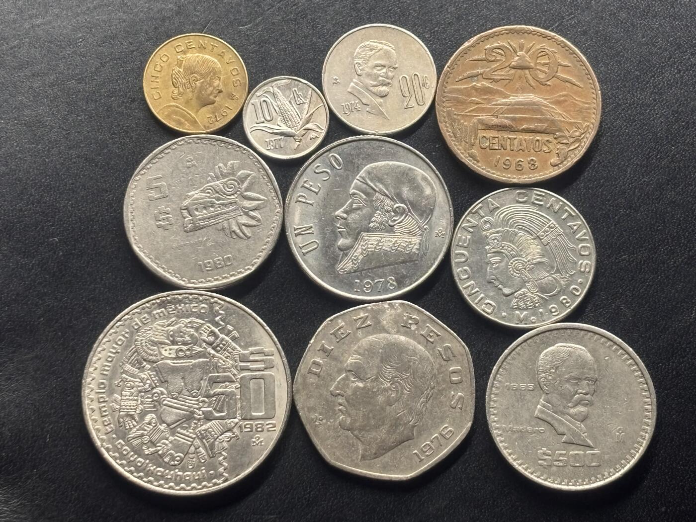 邮泉阁限时拍卖第三十六场 美洲硬币专场（硬币在国外。请付邮费6元。） 墨西哥10枚