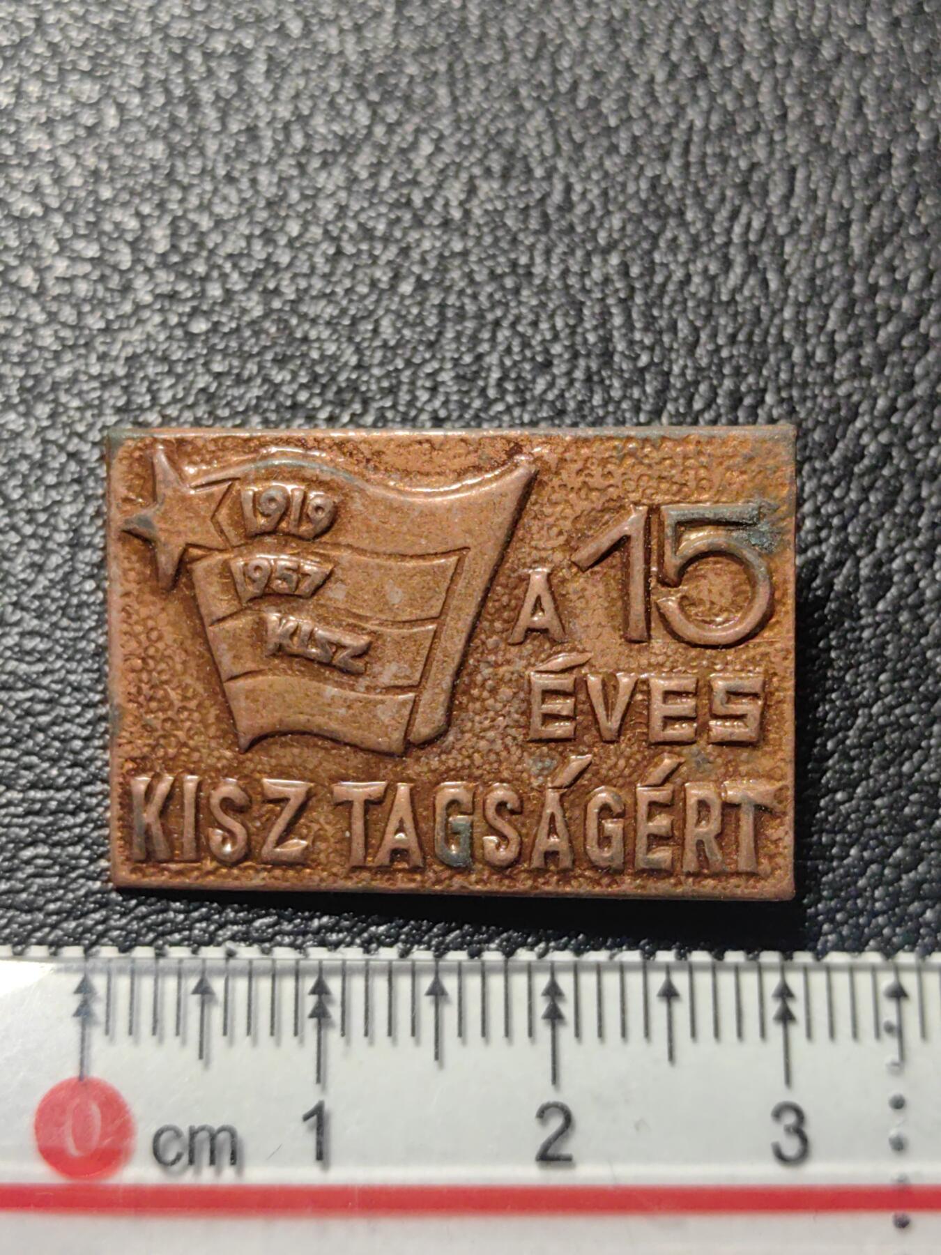 靖甫拍卖第十一场 匈牙利共青团15年团龄证章