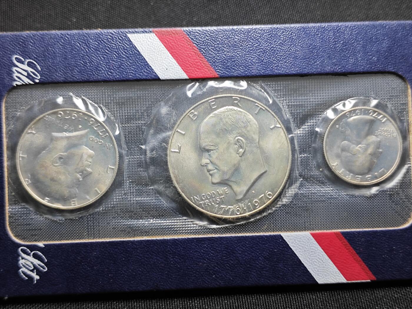 KK钱币收藏小铺 （套币 好品/批量散币 银币）专场  2月预留时间 周末发货  美国建国200周年纪念银套币 