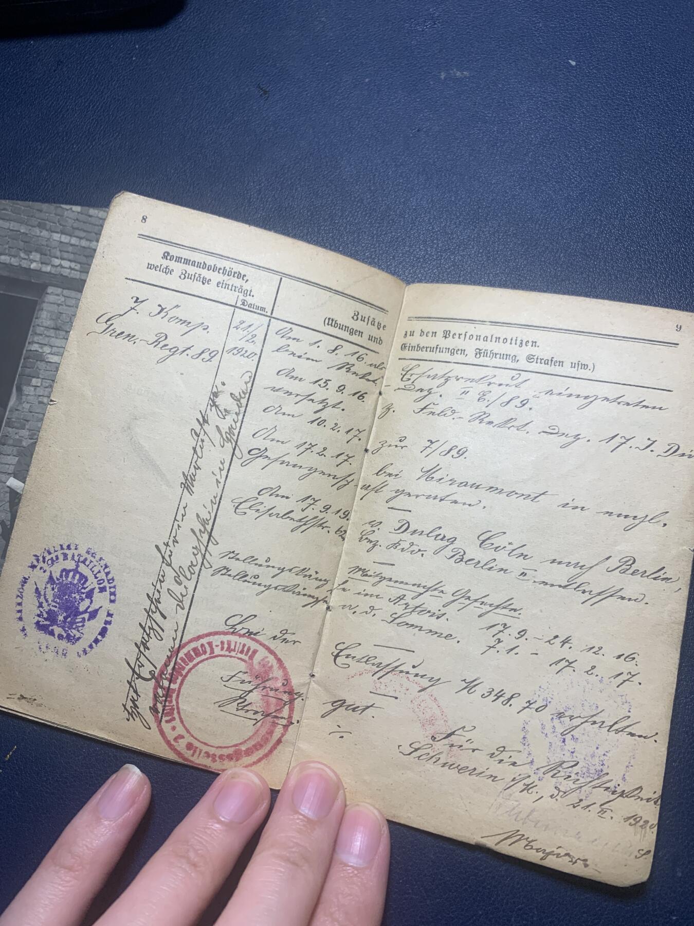 11月23日一战德章小拍场 一战帝德士兵证和老相片，很有历史气息