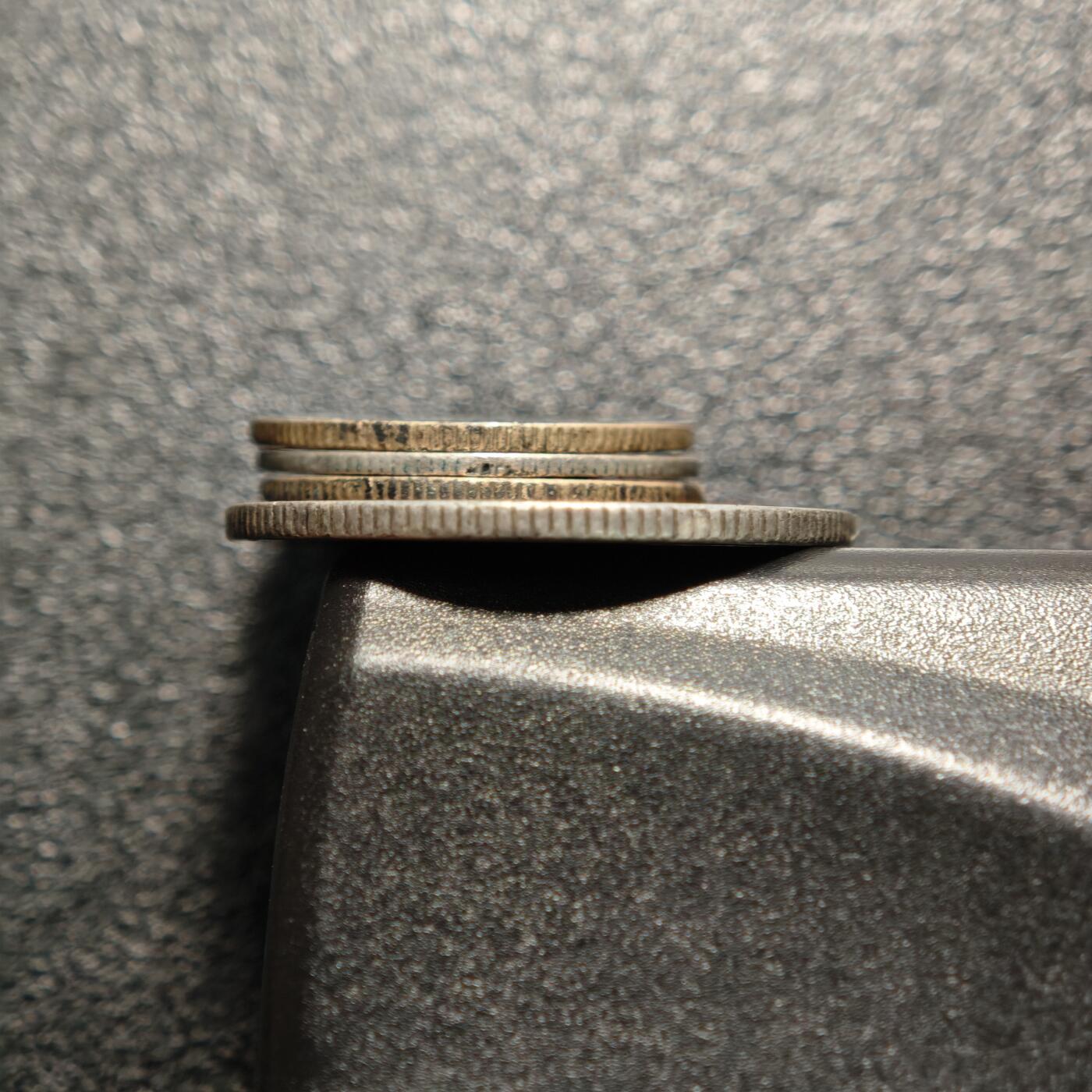 【德藏】世界币章拍卖第154期（拍品征集中~欢迎藏友联系） 4枚一组 美国10分25分银币 直径约：17.7mm/小，24mm/大；重约：2.2g/小，6g/大