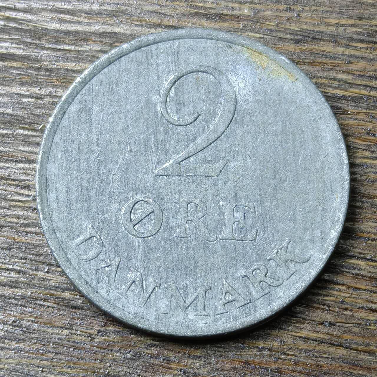 【铜匠收藏】★第132场★散币场，无佣金，30包邮。不满30元，支付5元运费。《接受代拍 代送NGC评级》 丹麦 1963年 2欧尔 锌币