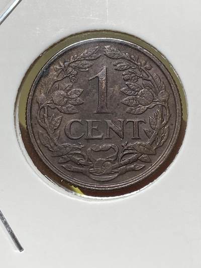 2025年第一百三十一场(总第一百五十七场）外国好品纸夹散币场(免佣金) - 好品–荷属安的列斯1954年1分(第一套流通硬币，Fish–鱼标)