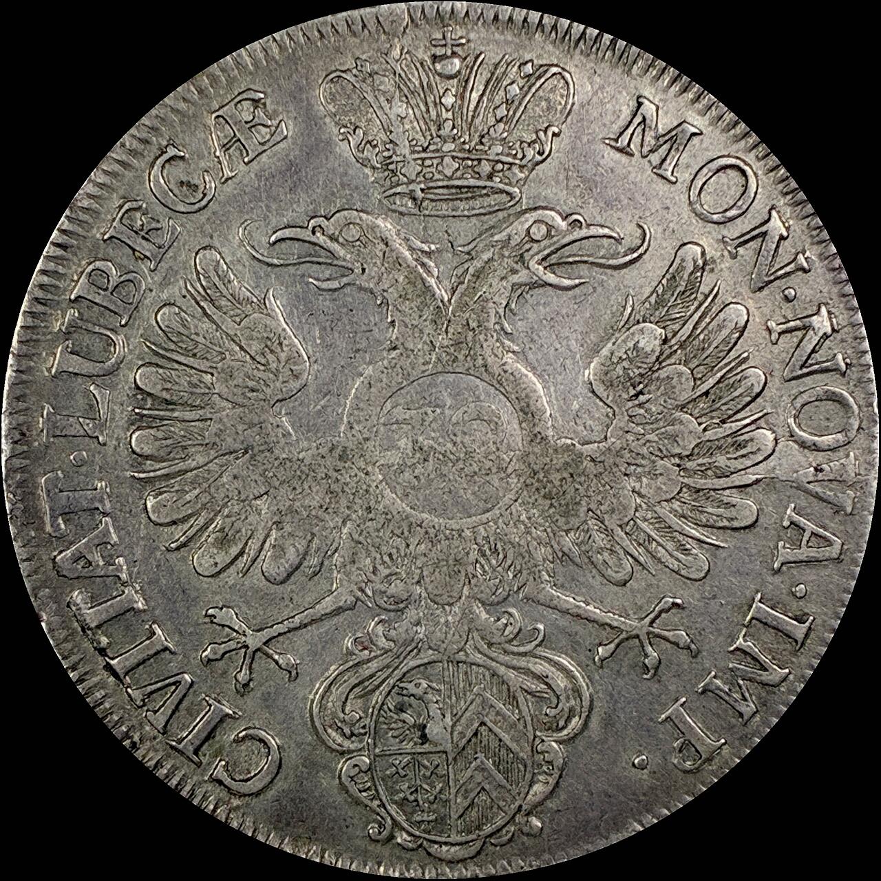 【雨安】【直播拍卖】【世界币章115期-裸币】2025-11-21 周五 19:30 保真 [裸币德国] Germany 德国 德意志 Lubeck吕贝克 32先令 1748年