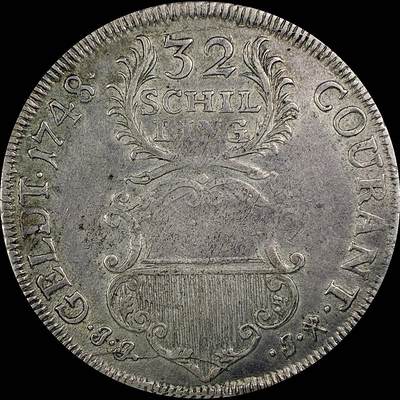 【雨安】【直播拍卖】【世界币章115期-裸币】2025-11-21 周五 19:30 保真 - [裸币德国] Germany 德国 德意志 Lubeck吕贝克 32先令 1748年