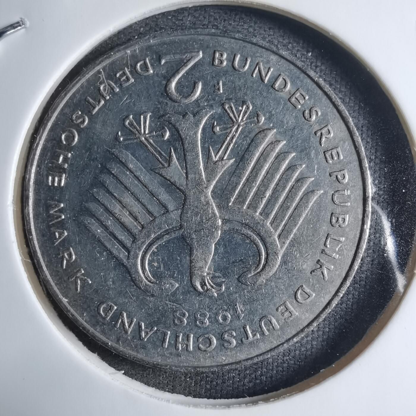 沼泽如烟--第909场 德国1988年2马克