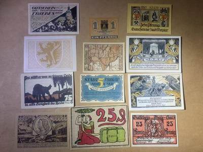 【礼羽收藏】🌏世界钱币拍卖第112期 - 德国二战应急老军票 稀少品种 品相如图