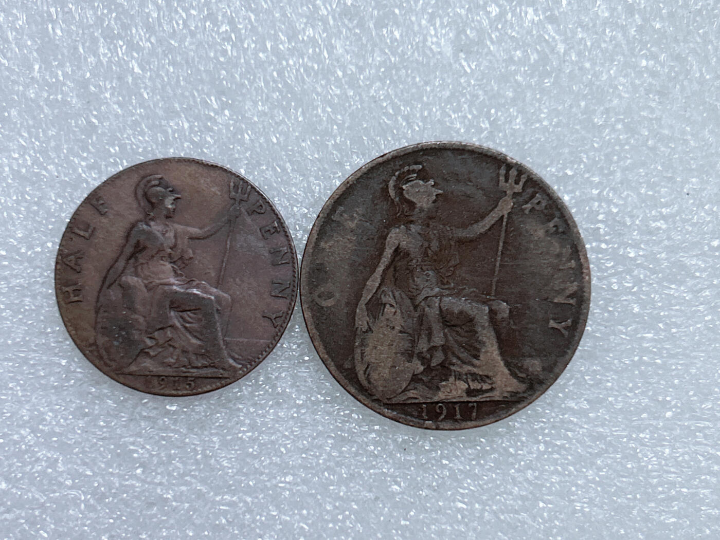 第一海外回流一元起拍收藏 散集专场  第270期 英国乔治五世老铜币一组 2枚