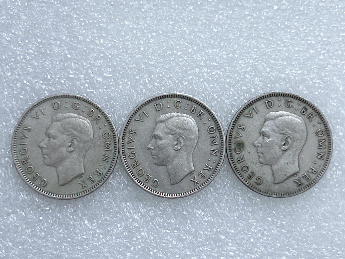 第一海外回流一元起拍收藏 散集专场  第270期 英国英格兰版1先令硬币 乔治六世 3枚