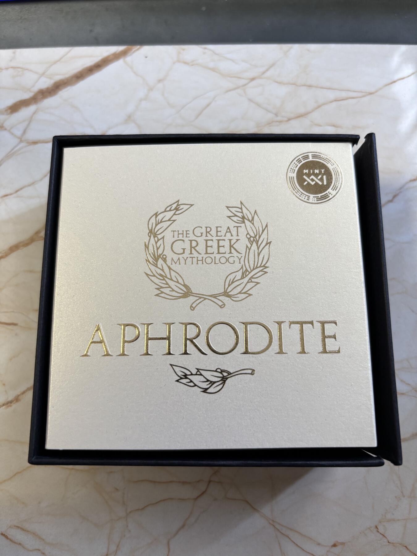 第182期拍卖 喀麦隆2022年希腊神话爱神阿芙罗狄蒂2盎司纪念银币，999银，发行量500枚，