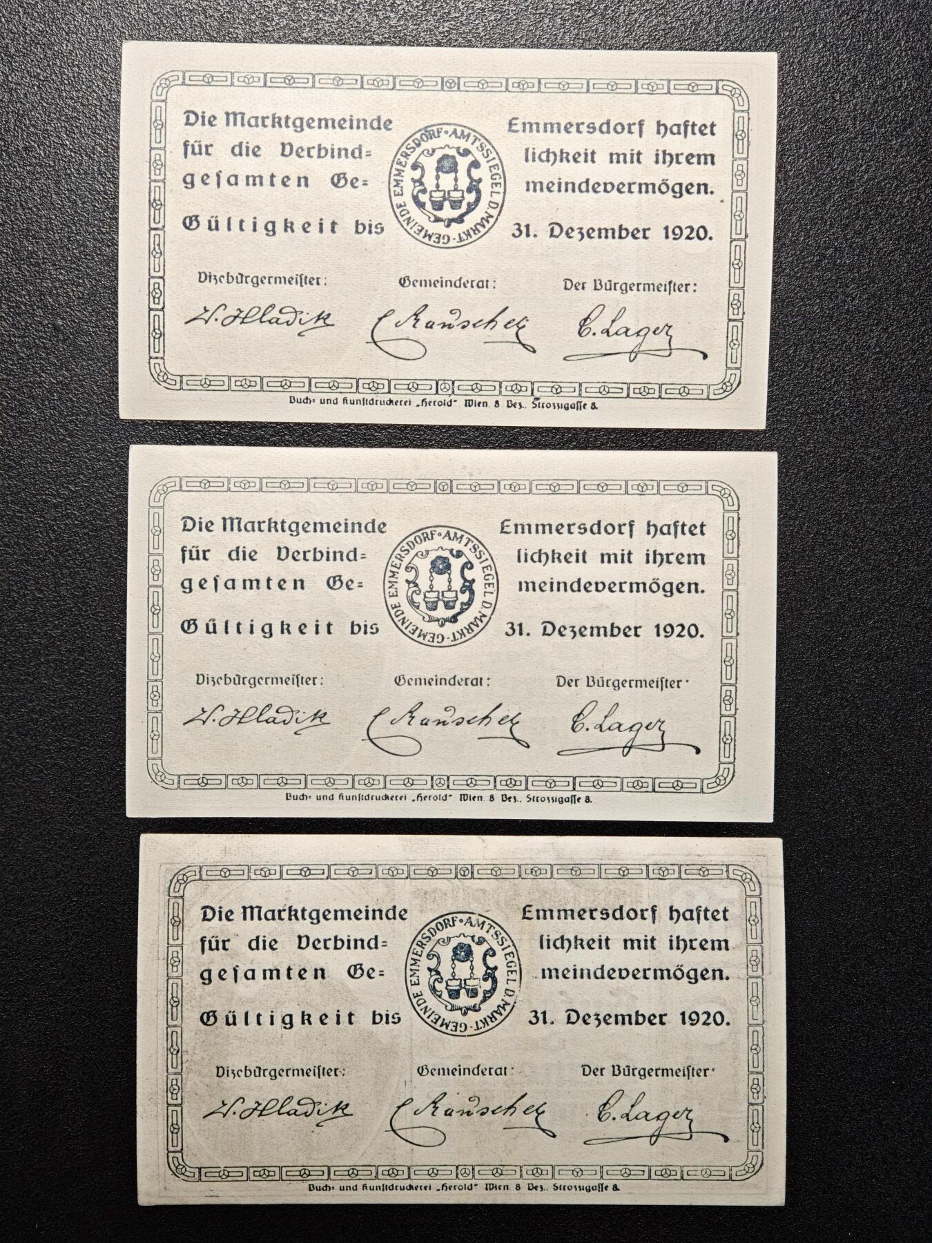 【德藏】世界币章拍卖第154期（拍品征集中~欢迎藏友联系） 11张一组 德国紧急时期纸币