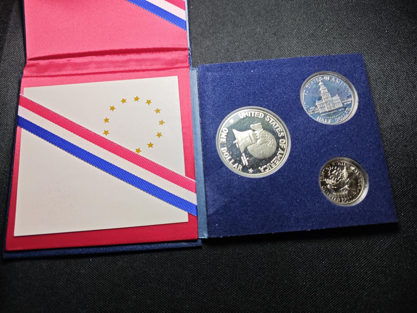 KK钱币收藏小铺 （套币 好品/批量散币 银币）专场  2月预留时间 周末发货  美国建国200周年精制 银套币