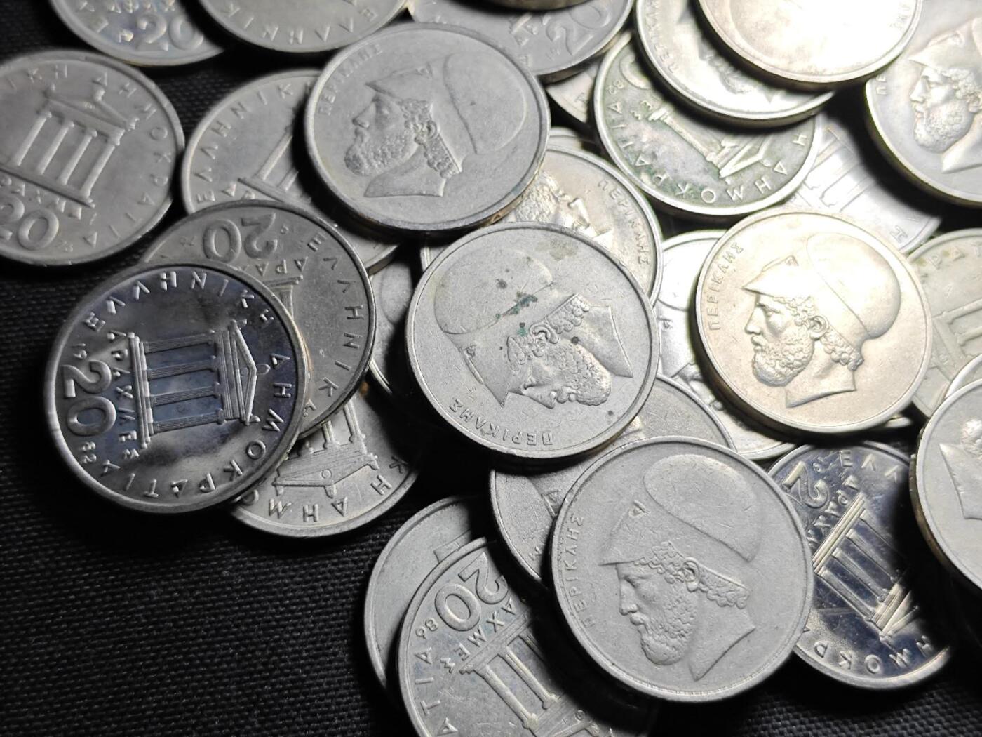 KK钱币收藏小铺 （套币 好品/批量散币 银币）专场  2月预留时间 周末发货  希腊20德拉克马一组71枚