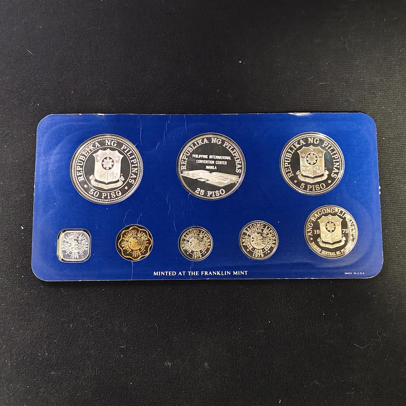 【全场包邮】纯粹捡漏拍479场（免费代拍第16场） 菲律宾1979年官方精制套币-盒证全