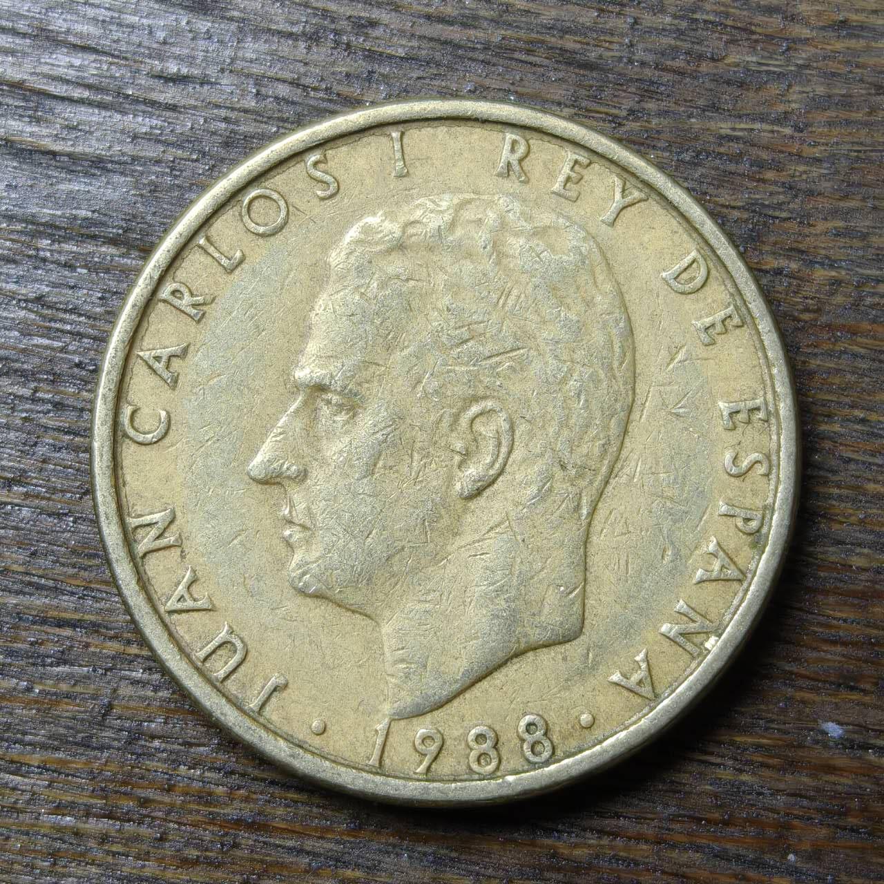 【铜匠收藏】★第132场★散币场，无佣金，30包邮。不满30元，支付5元运费。《接受代拍 代送NGC评级》 西班牙 1988年 100比塞塔