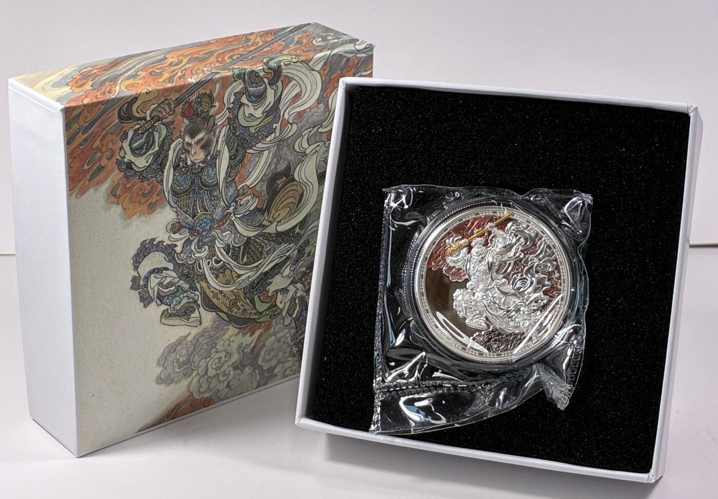 【雨安】【直播拍卖】【世界币章115期-裸币】2025-11-21 周五 19:30 保真 [现代钱币] Cameroun 喀麦隆 1000法郎 2024年 孙悟空齐天大圣