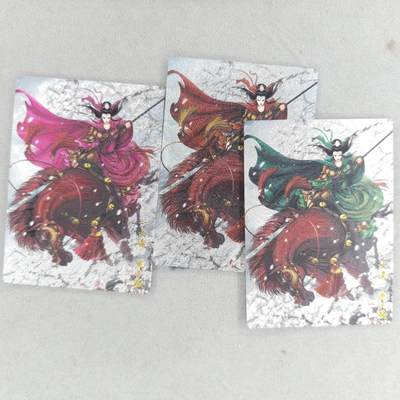 龙虎卡牌六四场 （无佣金，周六结拍，欢迎送拍） - 粗闪3张 卡德曼 谷粒-三色三娘（05）